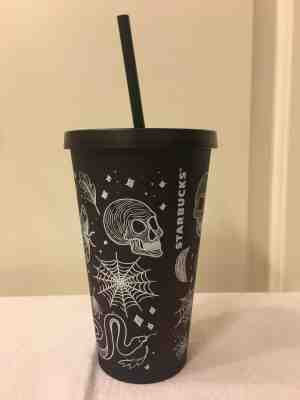 New Limited Edition Starbucks 2019 Halloween Purple/Black 16 Oz Tumbler Cup  - Sold on eBay Nov, 27th 2019 for $49.95