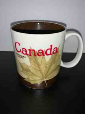 STARBUCKS Canada Mug 2011 Collectors Series 16oz Maple Leaf Ceramic Global Icons - Sold on eBay Nov, 27th 2019 for $22.95