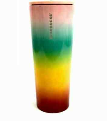 NWT Starbucks Stainless Steel Rainbow Cold Cup Tumbler Venti 24oz Summer 2019 - Sold on eBay Nov, 27th 2019 for $33.81