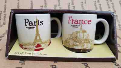 Starbucks Paris and France Set of 2 Demitasse Demi Cups 3 oz Global Icon NEW - Sold on eBay Nov, 27th 2019 for $29.97