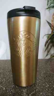 STARBUCKS Stainless Steel 16oz Tumbler Copper Embossed Mermaid - Sold on eBay Nov, 27th 2019 for $44.99