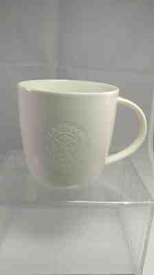 Starbucks Coffee New Bone China 16 oz. Embossed Siren Mermaid White Cup Mug 2009 - Sold on eBay Nov, 27th 2019 for $18.00