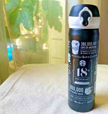 Starbucks JNL Black Thermos Tumbler Thermal Bottle 500 cup Korea Japan Limited - Sold on eBay Nov, 27th 2019 for $45.00