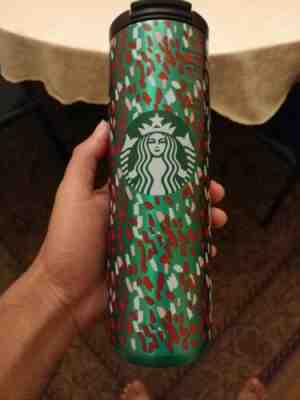 Starbucks HOLIDAY 2019 Green Confetti Stainless Steel Tumbler Flip-Top 16oz NWT - Sold on eBay Nov, 27th 2019 for $22.00