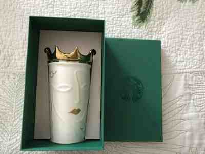 NIB Starbucks 2016 Siren Mermaid Gold Crown Tumbler - Sold on eBay Nov, 27th 2019 for $69.00