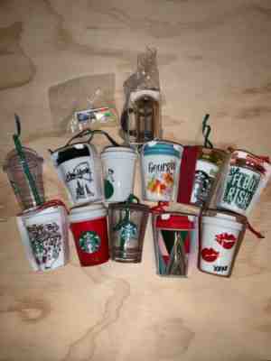 Starbucks Holiday Ornaments Lot Of 12 With Coffee Press New Pride Alliance Pin - Sold on eBay Nov, 26th 2019 for $51.00