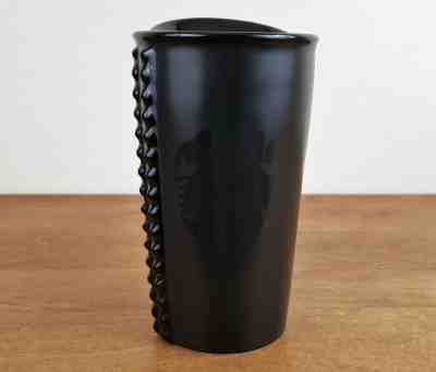 Starbucks 2015 Studded Matte Black w/Siren Logo 10 Oz Ceramic Double Wall Tumble - Sold on eBay Nov, 26th 2019 for $29.99