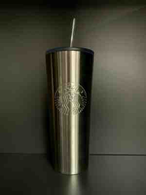 2019 Starbucks Silver Stainless Steel Cold Cup Tumbler 24oz Venti - Sold on eBay Nov, 28th 2019 for $15.00