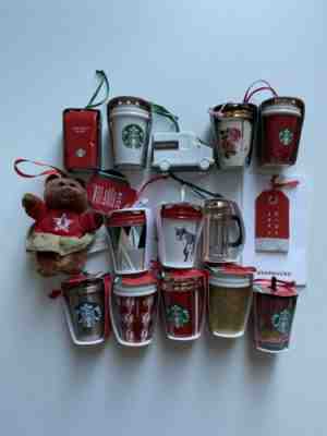 Starbucks Holiday Ornaments Lot Of 15 New Free Ship - Sold on eBay Nov, 28th 2019 for $89.88