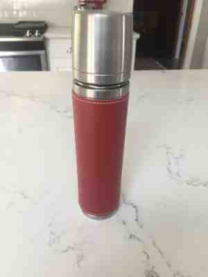 NWOT Starbucks 2003 Barista Leather Stainless Thermos - Sold on eBay Nov, 28th 2019 for $26.00