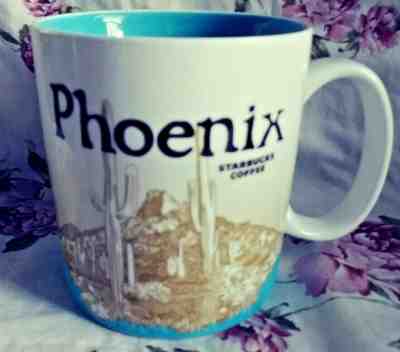 Starbucks Coffee PHOENIX Collector Series City Mug Cup Arizona 2010 16oz AZ PHX - Sold on eBay Nov, 28th 2019 for $15.00