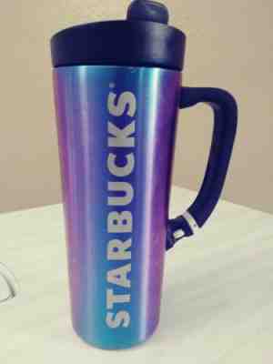 Starbucks Stainless Steel Tumbler Gradient Blue Pink Iridescent 16 oz  - Sold on eBay Nov, 28th 2019 for $34.99