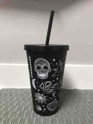 Starbucks Halloween Skull Tumbler 2019 Matte 16 Oz New - Sold on eBay Nov, 29th 2019 for $54.99
