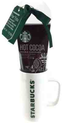 Starbucks 17 fl oz Ceramic Mug Double Chocolate Hot Cocoa Mix Gift Set - Sold on eBay Nov, 29th 2019 for $22.92