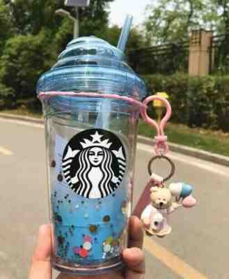 Starbucks China Amusement Park 16oz Cold Plastic Tumbler Cup & Keyring - Sold on eBay Nov, 29th 2019 for $49.99
