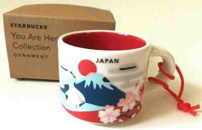 New Starbucks 2019 YAH Japan Winter Mini Christmas Ornament Mug 2 oz - Sold on eBay Nov, 28th 2019 for $25.95