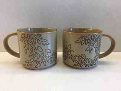 Starbucks Khaki 2013 Embossed Leaves Leaf 14 oz Coffee Mugs * NEW - Sold on eBay Nov, 28th 2019 for $24.00