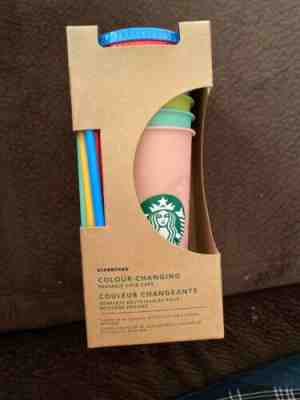 starbucks color changing cups cold 5 pack - Sold on eBay Nov, 28th 2019 for $100.00