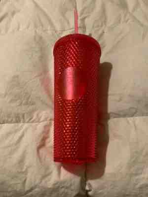 Starbucks Venti Iridescent Neon Pink Stud Studded Tumbler Cups 2019 Holiday Xmas - Sold on eBay Nov, 28th 2019 for $19.95