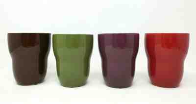 Starbucks Aida 8oz Set Of 4 Multi Color Double Wall Coffee Cups 2008  - Sold on eBay Nov, 28th 2019 for $44.99