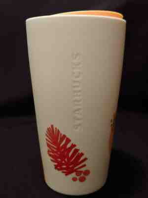 Starbucks 2019 Ceramic Holiday Palm Leaf Double Wall Travel Tumbler - Sold on eBay Nov, 28th 2019 for $25.00