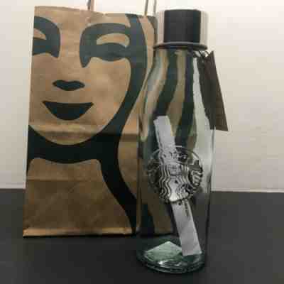 Starbucks Recycled Glass 20oz Venti Cold Water Bottle New - Sold on eBay Nov, 28th 2019 for $40.00