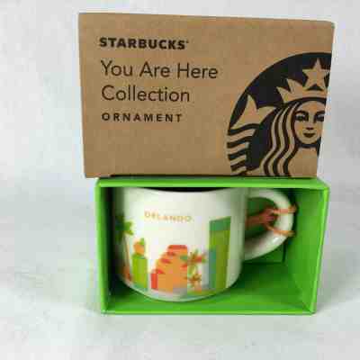 Starbucks Orlando You Are Here YAH Christmas ORNAMENT 2 oz Mini Mug NEW - Sold on eBay Nov, 26th 2019 for $29.99