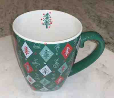 Starbucks Barista Christmas Holiday Mug Cup 2002 Christmas Tree Ornament Ho Ho!! - Sold on eBay Nov, 29th 2019 for $24.88