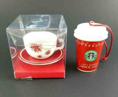 Starbucks Holiday Christmas Ornament 2005 2007 Coffee Snowflake Stocking Ceramic - Sold on eBay Nov, 29th 2019 for $21.85