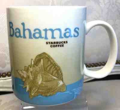 STARBUCKS Coffee Mug BAHAMAS Seashell Global Icon Collector 2015 Series 16 oz EC - Sold on eBay Nov, 29th 2019 for $22.50