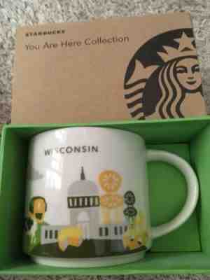 New Starbucks 1st Edition Wisconsin You Are Here Mug - Sold on eBay Nov, 29th 2019 for $49.99