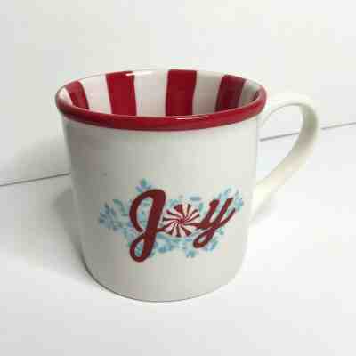 Starbucks JOY Coffee Tea Mug Cup 14 oz Peppermint Christmas Holiday 2007 NEW - Sold on eBay Nov, 29th 2019 for $16.88
