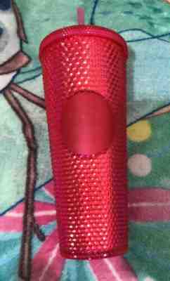 NEW STARBUCKS Neon Pink Studded Cold Cup Tumbler WINTER HOLIDAY 2019 24 oz - Sold on eBay Nov, 29th 2019 for $29.95