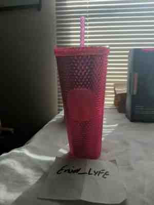 Neon Pink Studded Cold Cup Tumbler Christmas 2019 Starbucks - Sold on eBay Nov, 29th 2019 for $22.99