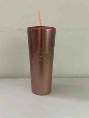 Starbucks 2019 Rose Gold Pink Glitter Stainless Steel Cup Tumbler 24oz Venti - Sold on eBay Nov, 29th 2019 for $33.99