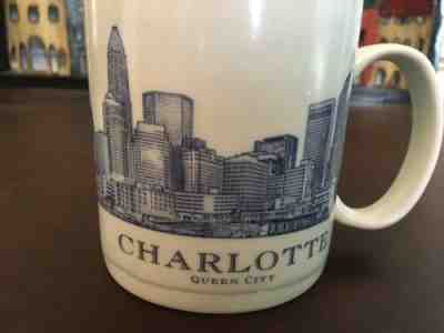 New Starbucks Coffee Mug CHARLOTTE NC 18 oz QUEEN CITY Architectural Series 2007 - Sold on eBay Nov, 29th 2019 for $39.95