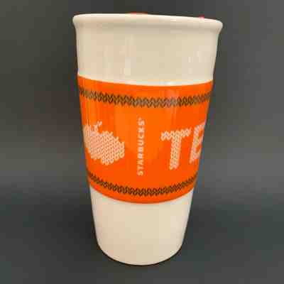 Starbucks Travel Mug & Lid Pumpkin Spice Latte Team PSL Ceramic Tumbler Cup 2016 - Sold on eBay Nov, 29th 2019 for $22.99
