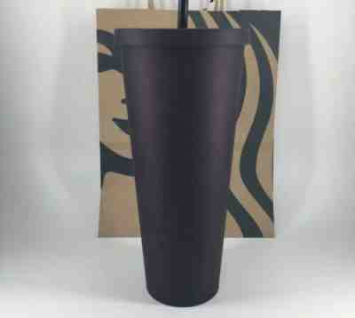 NEW STARBUCKS FALL HALLOWEEN 2019 PURPLE BLACK CHERRY TUMBLER COLD CUP MATTE - Sold on eBay Nov, 29th 2019 for $26.00