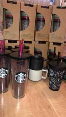 Starbucks Halloween Tumbler 2019 Glitter Spiderweb Cup Limited Edition Fall - Sold on eBay Nov, 29th 2019 for $21.50