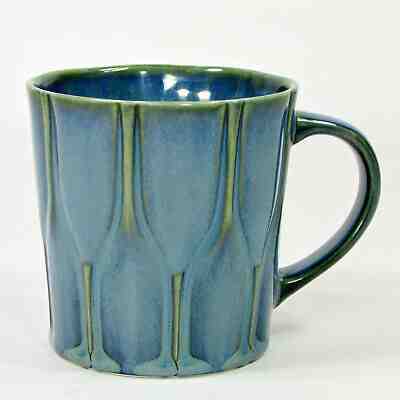 Starbucks Coffee LUCKY BAMBOO 16oz Mug Cup Blue Green Teal 2010 Embossed Ribbed - Sold on eBay Nov, 29th 2019 for $39.95