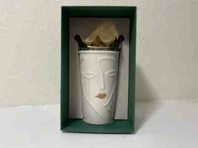 Starbucks 2016 Siren Lady Gold Crown Ceramic Travel Tumbler, mug, cup - Sold on eBay Nov, 29th 2019 for $59.99