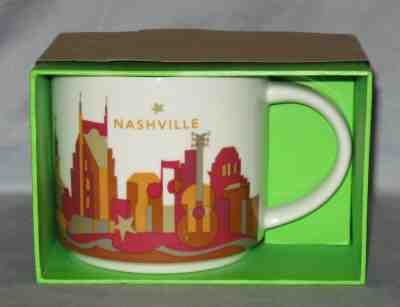Starbucks 2015 Nashville You Are Here Collector's Series Coffee Mug 14 oz. NIB - Sold on eBay Nov, 29th 2019 for $24.99