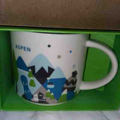 Aspen CO Starbucks You Are Here Series Mug Coffee Tea Cup 14 oz YAH Discontinued - Sold on eBay Nov, 29th 2019 for $26.62