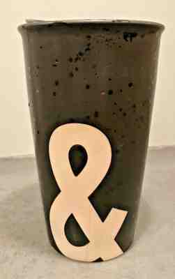 STARBUCKS BLACK 2017 Travel Mug Tumbler 12oz Slide Lid Ampersand &&& - Sold on eBay Nov, 29th 2019 for $23.50