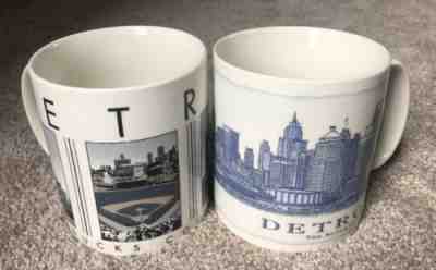 Detroit Starbucks Mugs Lot Of 2 2008 & 2003 - Sold on eBay Nov, 29th 2019 for $26.40