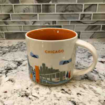 Starbucks Coffee YOU ARE HERE City Collector Series CHICAGO Mug Cup 14 oz  - Sold on eBay Nov, 29th 2019 for $25.00
