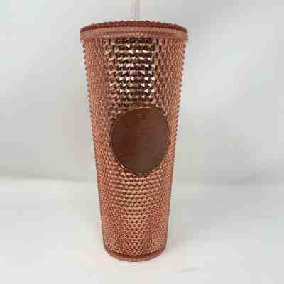 Starbucks Rose Gold Pink Radiant Iridescent Sparkling Jeweled 24oz Tumbler New - Sold on eBay Nov, 29th 2019 for $46.74