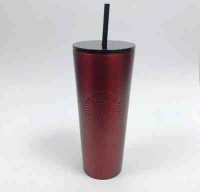 Starbucks 2018 Holiday Collection Crimson Red Stainless Steel Cold Cup Tumbler - Sold on eBay Nov, 29th 2019 for $34.99