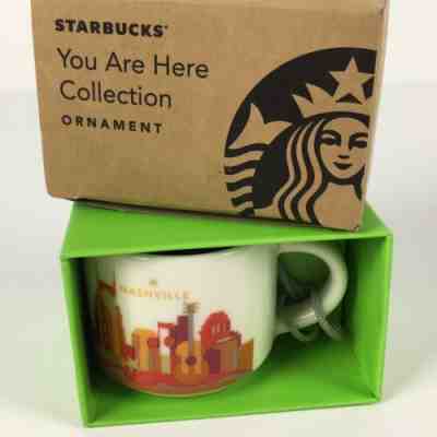 Starbucks Nashville Tennessee TN Ornament You Are Here 2oz Christmas Mug NEW - Sold on eBay Nov, 29th 2019 for $37.90