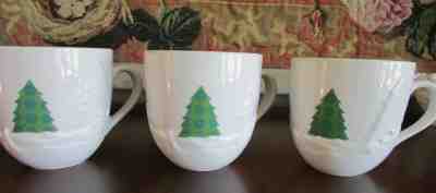 Starbucks Holiday 2006 16 oz Mugs Coffee Cups Christmas Green Trees Embossed 3 - Sold on eBay Nov, 29th 2019 for $15.95